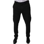 Dolce & Gabbana Black Viscose Cargo Men Casual Pants PAN76022-50