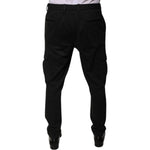 Dolce & Gabbana Black Viscose Cargo Men Casual Pants PAN76022-50