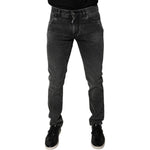 Dolce & Gabbana Black Logo Cotton Stretch Skinny Denim Pants PAN76098-48