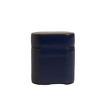 Dolce & Gabbana Blue Leather Logo Print Flip Holder Airpods Case