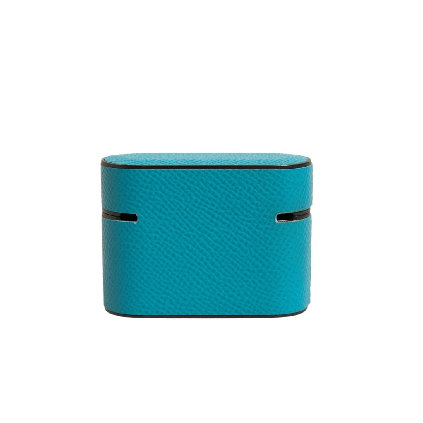 Dolce & Gabbana Green Leather Metal Logo Plaque Holder Airpods Case