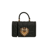 Dolce & Gabbana Black Silicone Devotion Heart Cover Hand Bag Airpod Case