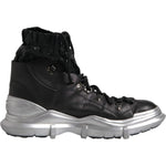 Dolce & Gabbana Black Nylon Galileo High Top Sneakers Shoes MV6678-44