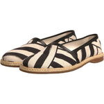 Dolce & Gabbana Black White Stripes Slip On Espadrille Shoes MV6824-42