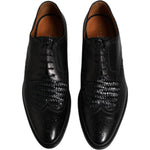 Dolce & Gabbana Black Leather Derby Wingtip Lace Up Formal Dress Shoes MV6650-39