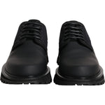 Dolce & Gabbana Black Leather Lace Up Trekking Dress Shoes MV6698-41