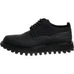 Dolce & Gabbana Black Leather Lace Up Trekking Dress Shoes MV6698-41