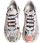 Dolce & Gabbana Multicolor Suede Fabric NS1 Sneakers Shoes MV6688-42
