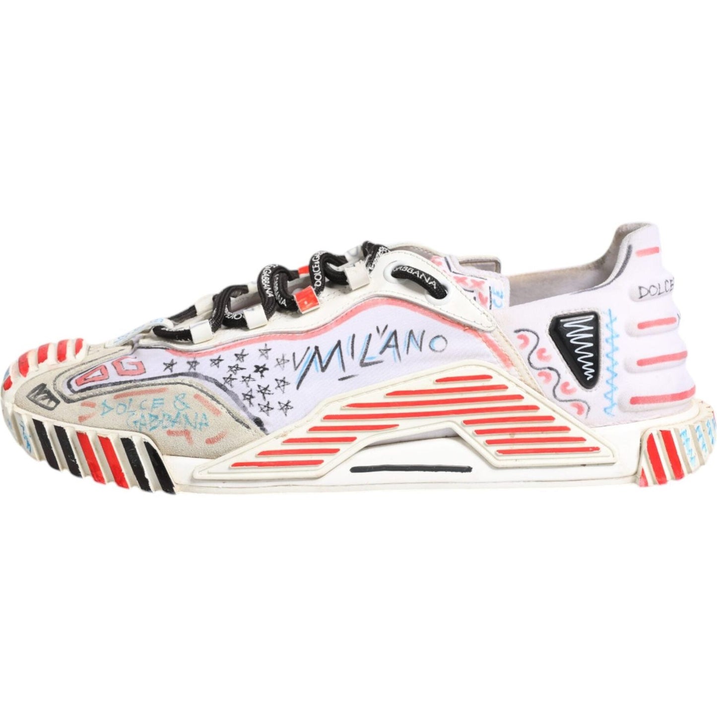 Dolce & Gabbana Multicolor Suede Fabric NS1 Sneakers Shoes MV6688-42