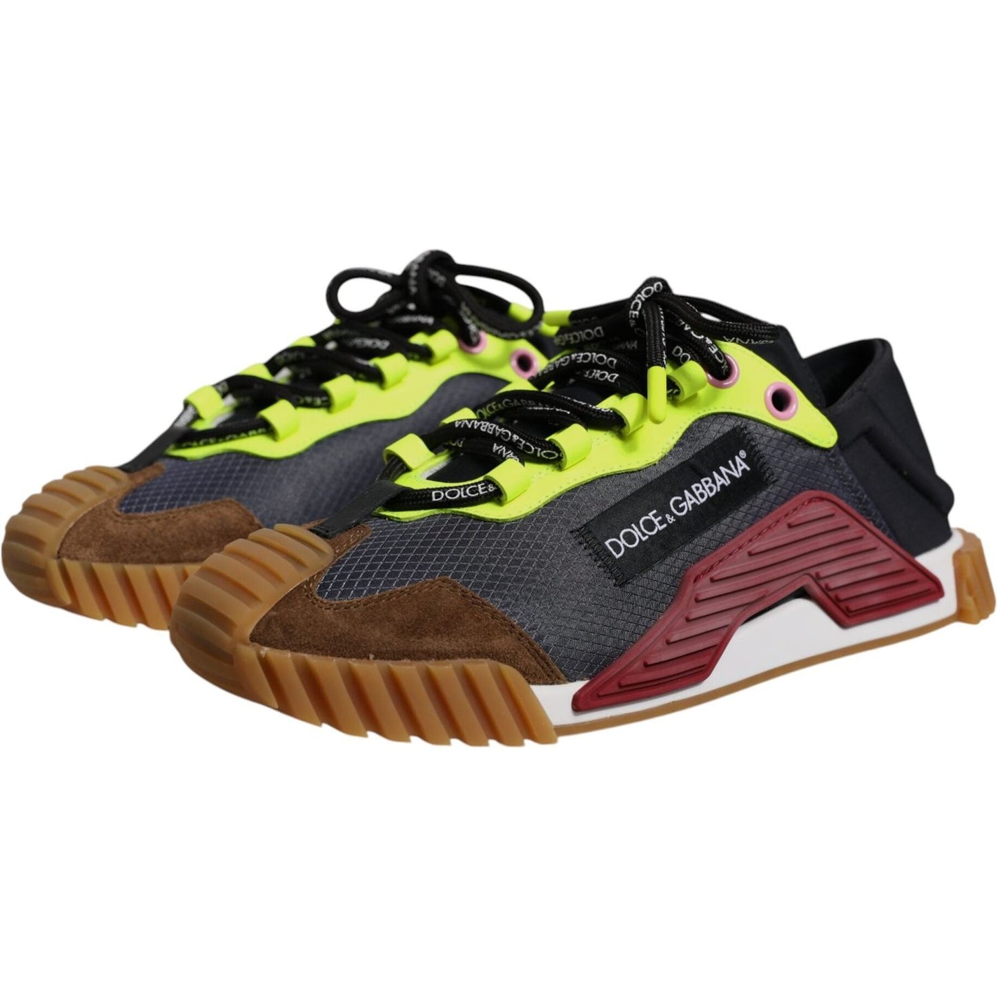 Dolce & Gabbana Multicolor Nylon Low Top NS1 Sneakers Shoes MV7966-40