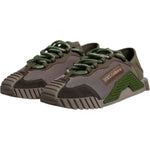 Dolce & Gabbana Army Green Low Top NS1 Men Sneakers Shoes MV6794-39