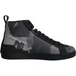 Dolce & Gabbana Multicolor Camouflage High Top Sneakers Shoes MV6795#1-40.5