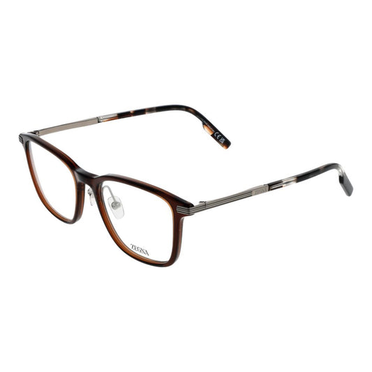 Ermenegildo Zegna Brown Men Glasses Frame