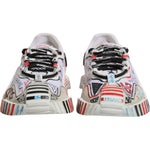 Dolce & Gabbana Multicolor Suede Fabric NS1 Sneakers Shoes MV6876-40