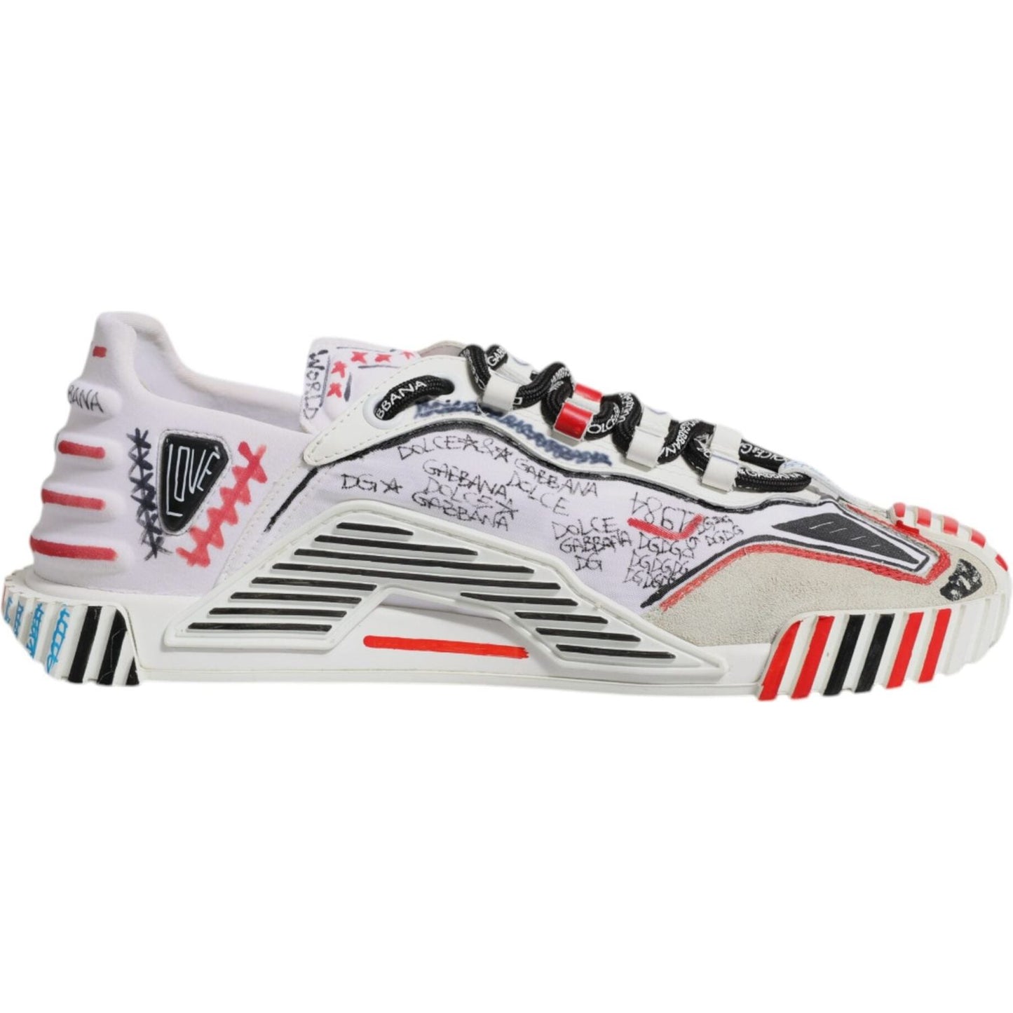 Dolce & Gabbana Multicolor Suede Fabric NS1 Sneakers Shoes MV6876-40