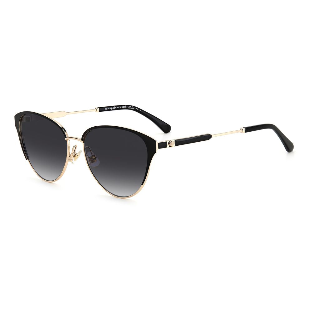 Kate Spade Black Metal Sunglasses KSIANNAGSRHLF69OAC
