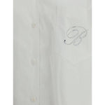 Blumarine Shirt with strassed logo BL-P522C335AN0100-IT38 | S