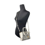 Michael Kors Avril XS Cream Cheetah Satchel Crossbody Bag Purse 80966