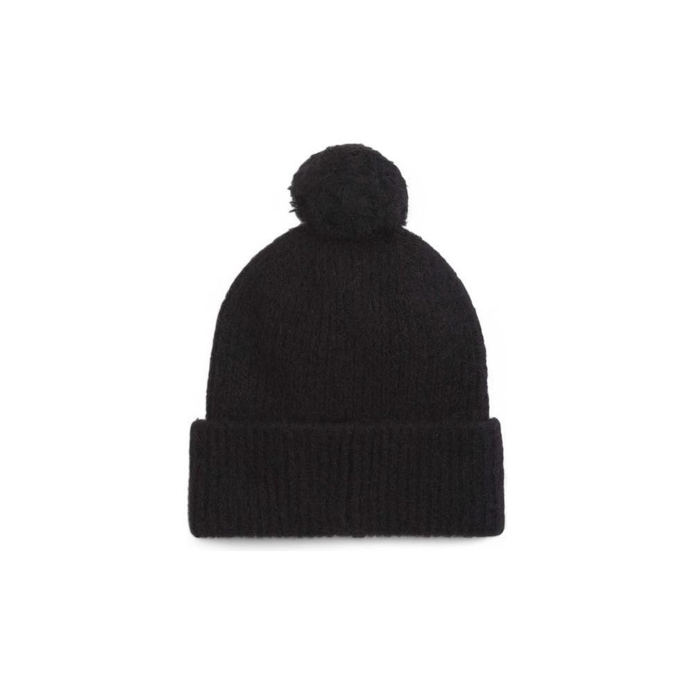 Calvin Klein Black Alpaca Leather Caps Baseball Hat CA-16493400009-ONE SIZE