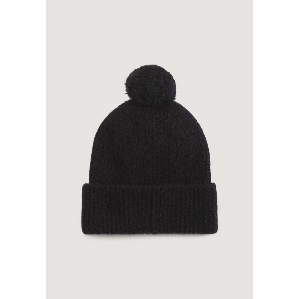 Calvin Klein Black Alpaca Leather Caps Baseball Hat CA-16493400009-ONE SIZE