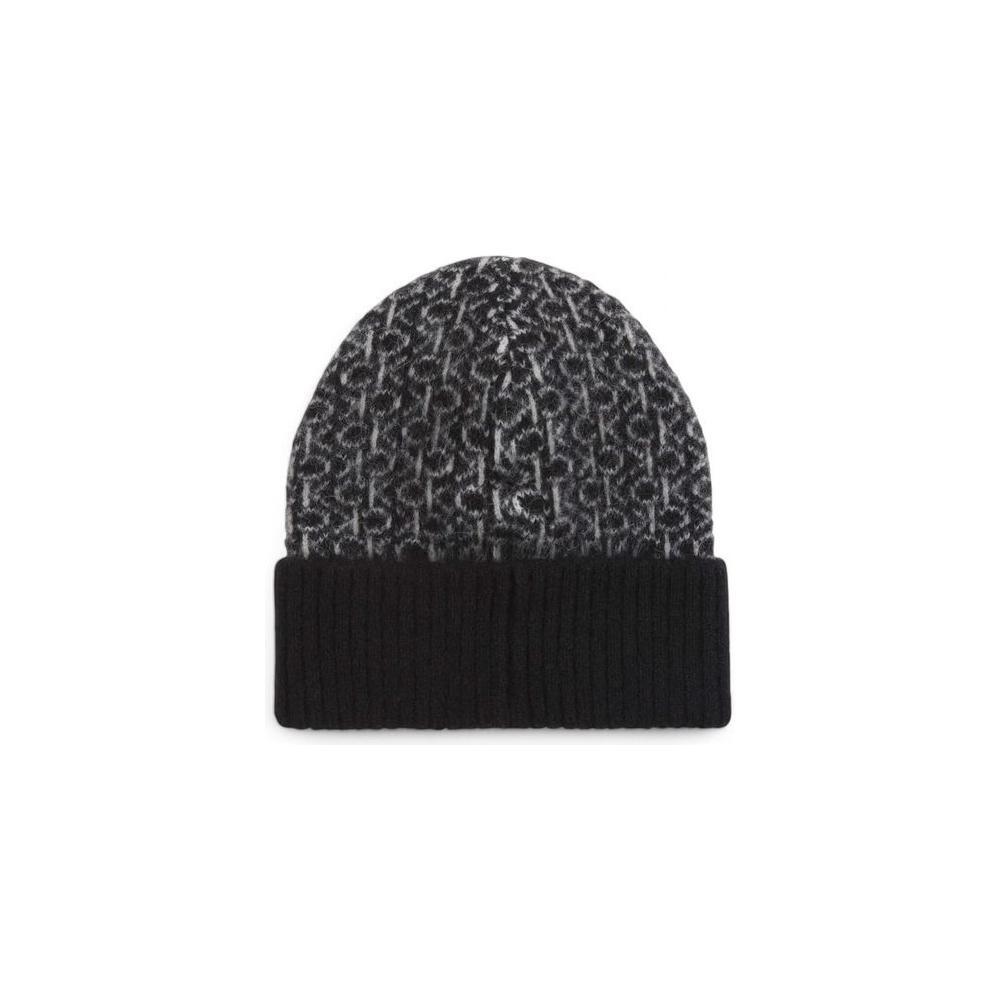 Calvin Klein Black Alpaca Leather Caps Baseball Hat CA-16493900009-ONE SIZE