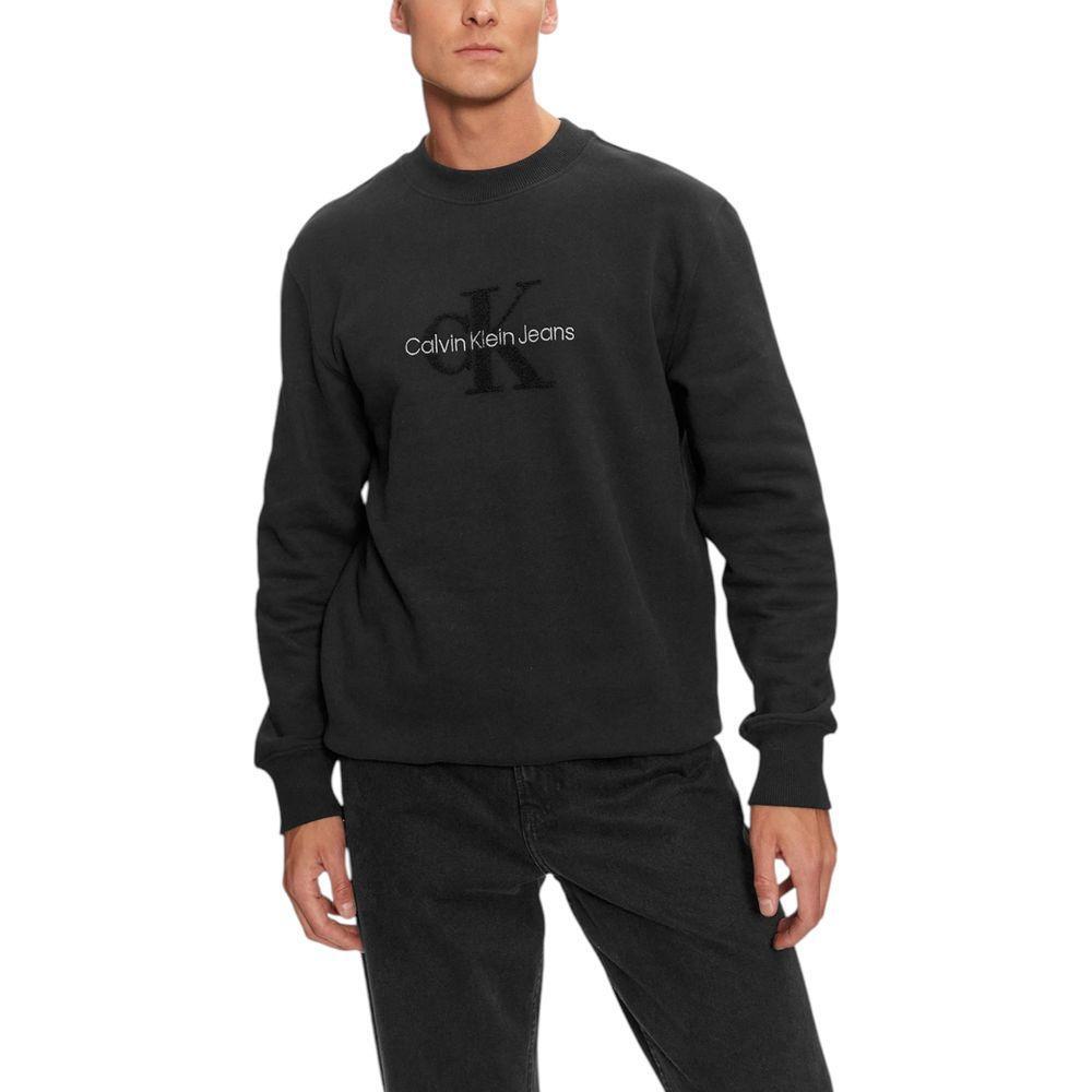 Calvin Klein Jeans Black Cotton Sweatshirt CA-16498900009-IT44 | S