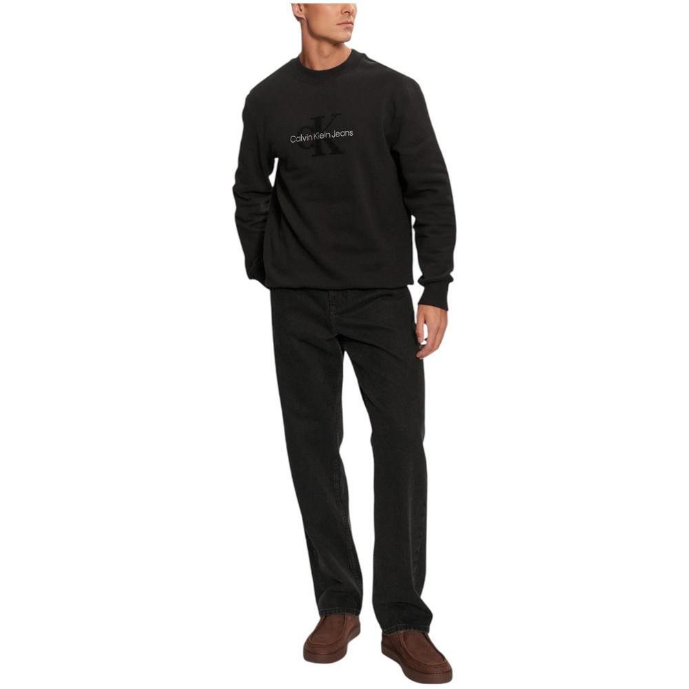 Calvin Klein Jeans Black Cotton Sweatshirt CA-16498900009-IT44 | S