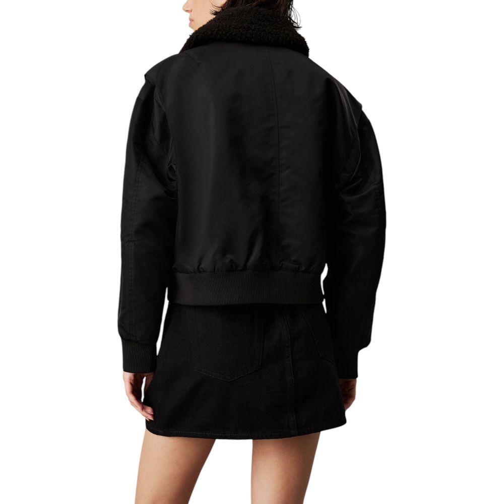 Calvin Klein Jeans Black Polyester Jackets & Coat CA-16503600009-IT40|S