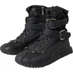 Dolce & Gabbana Black Nylon NS1 High Top Sneakers Shoes LA10952-38