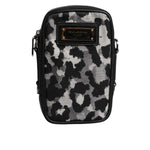 Dolce & Gabbana Multicolor Camouflage Jacquard Logo Plaque Crossbody Bag