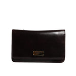 Dolce & Gabbana Maroon Horse Leather Logo Plaque Mini Crossbody Bag BAG4067