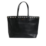 Dolce & Gabbana Black Crystal Leather Shopping Women Tote Bag BAG4071