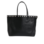 Dolce & Gabbana Black Crystal Leather Shopping Women Tote Bag BAG4071