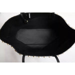 Dolce & Gabbana Black Crystal Leather Shopping Women Tote Bag BAG4071