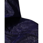 Dolce & Gabbana Dark Blue Cotton Hooded Men Raincoat Jacket JKT3787-54