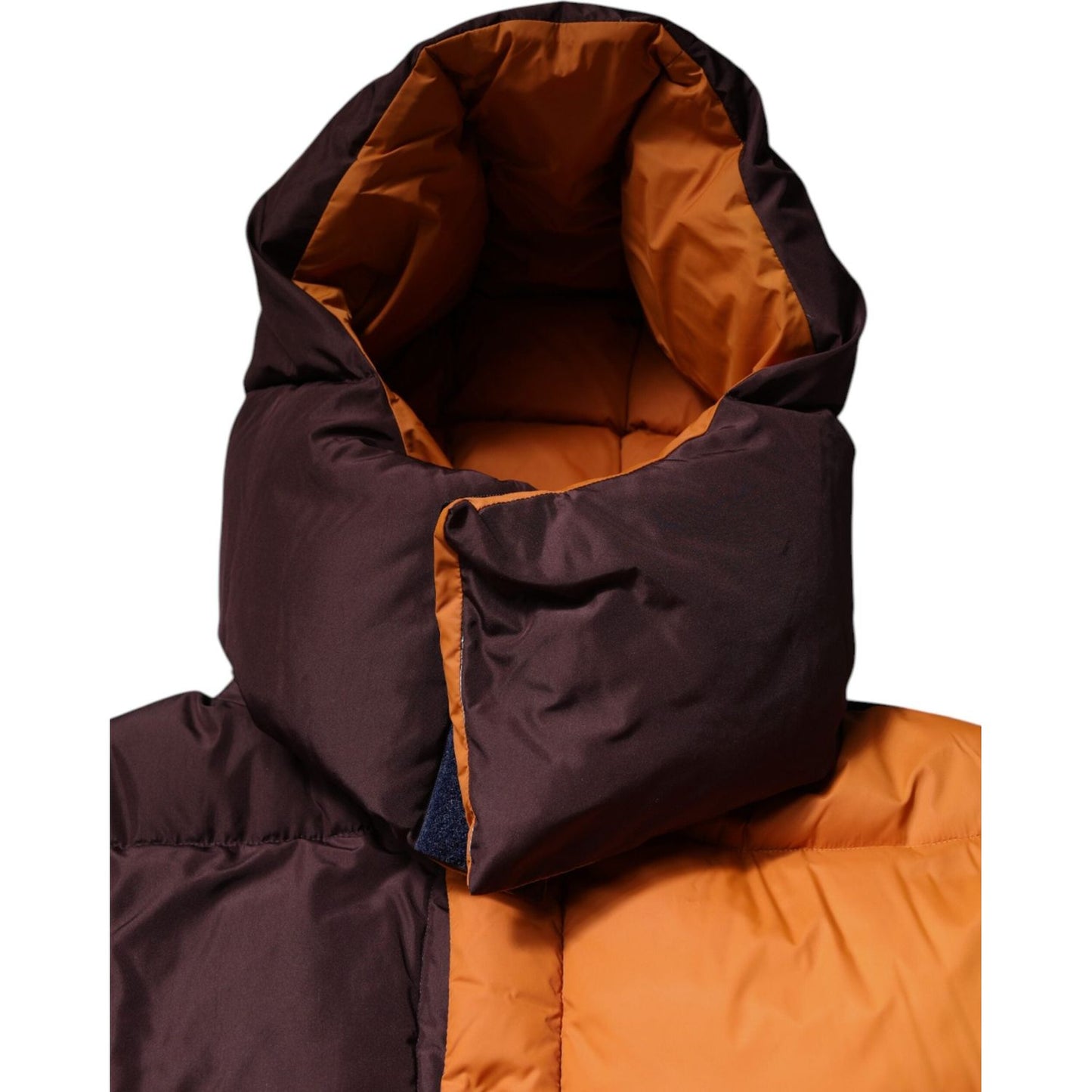 Dolce & Gabbana Multicolor Quilted Hooded Puffer Jacket JKT4199-46