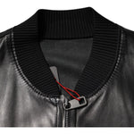 Dolce & Gabbana Black Lambskin Full Zip Biker Blouson Jacket JKT41202-44
