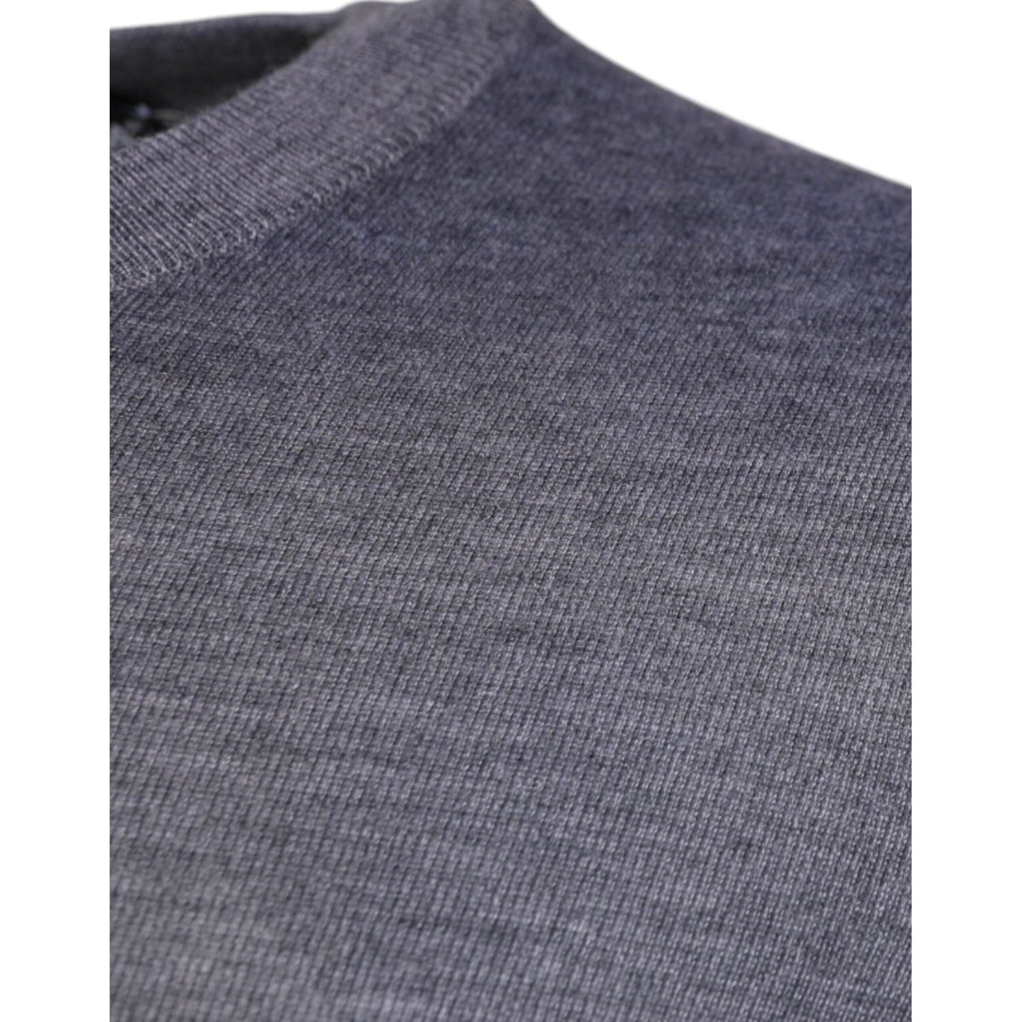 Dolce & Gabbana Gray Cashmere Crew Neck Pullover Sweater TSH87728-44
