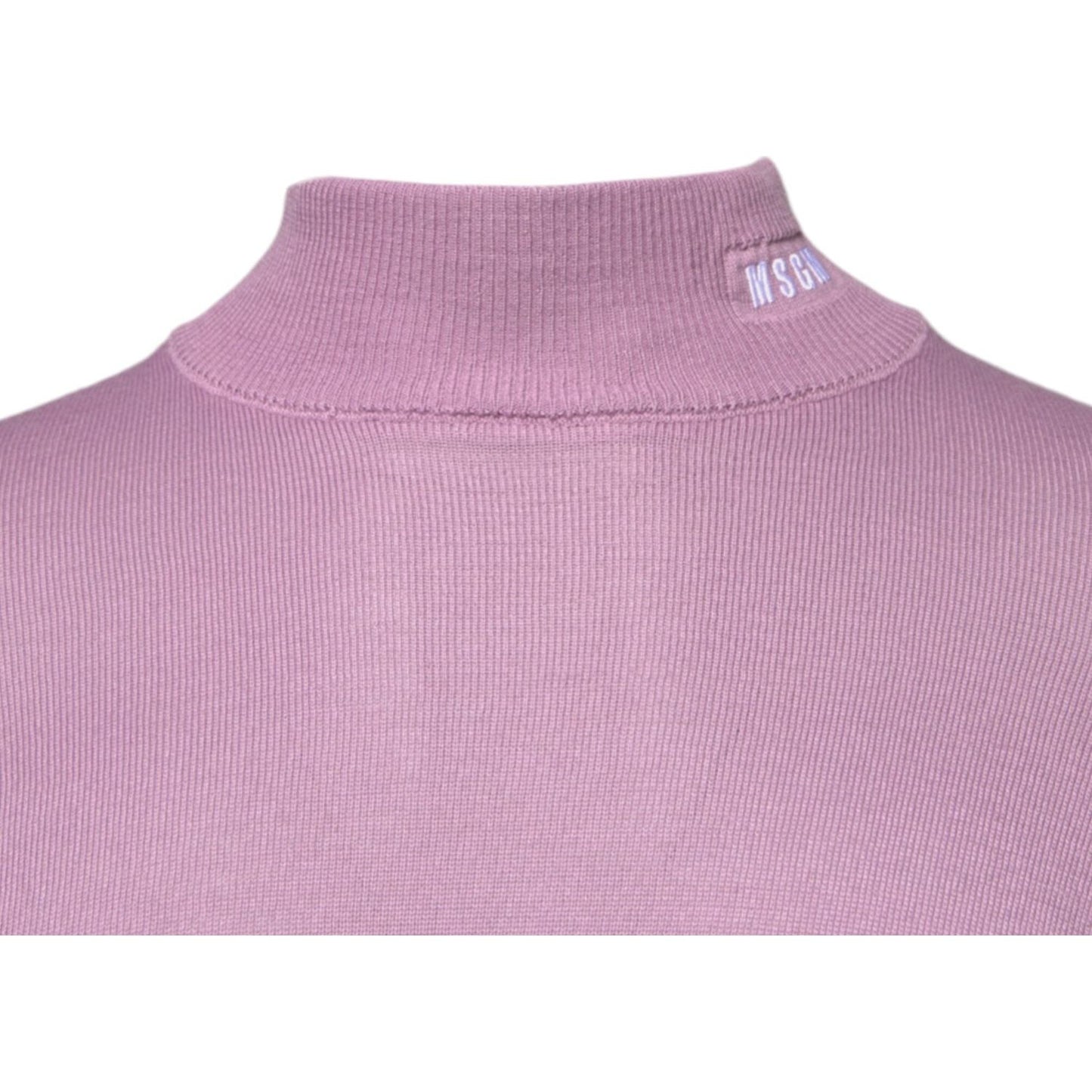 MSGM Purple Wool Knit Turtle Neck Long Sleeve Pullover Sweater TSH87733-46
