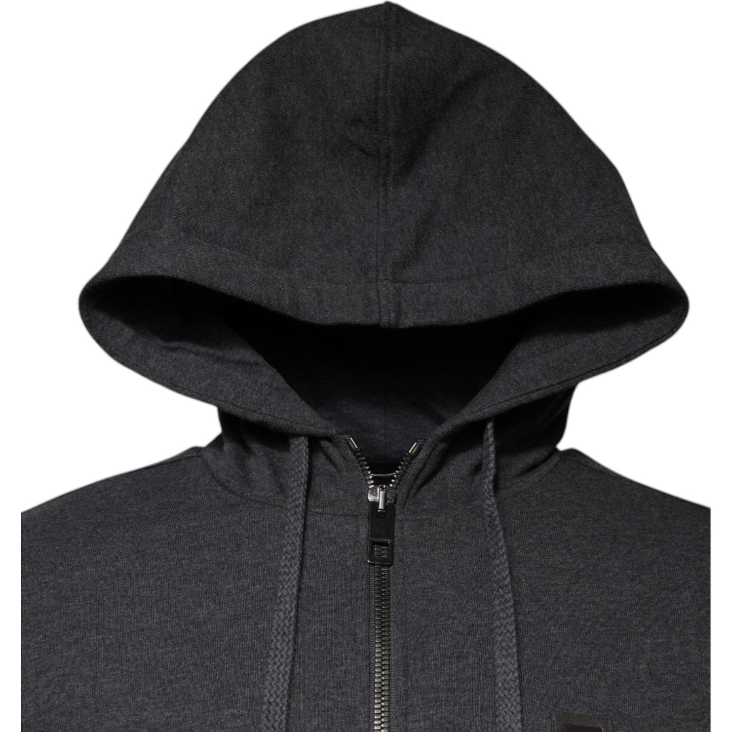 Dolce & Gabbana Gray Logo Full Zip Hooded Sweatshirt Sweater TSH878552-46