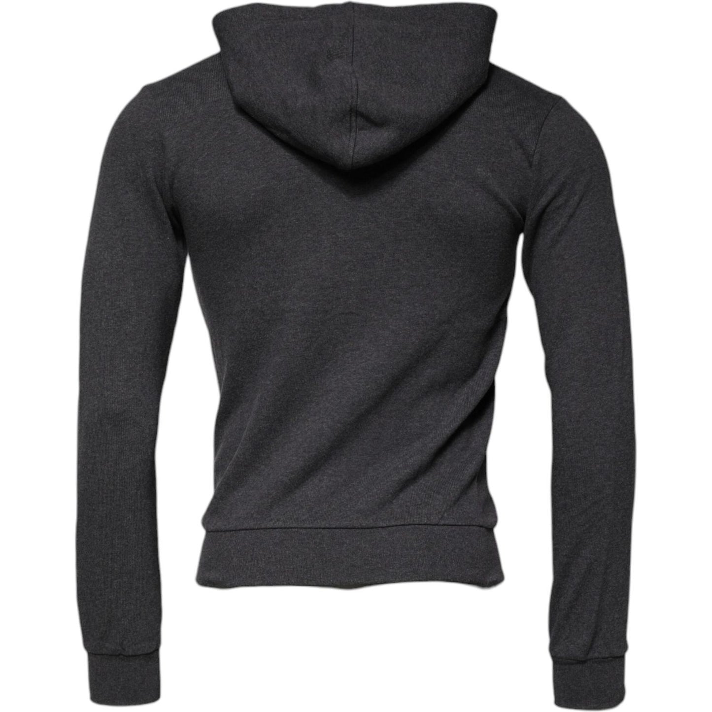 Dolce & Gabbana Gray Logo Full Zip Hooded Sweatshirt Sweater TSH878552-46