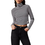 Calvin Klein Jeans Black And White Cotton Long Sleeve CA-14574202438-IT38|XS