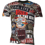 Dolce & Gabbana Multicolor Graphic Print Cotton Crew Neck T-shirt TSH878502-48