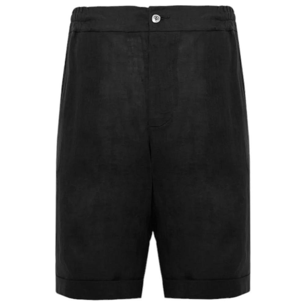 Alpha Studio Black Linen Short AL-14703-IT46 | S