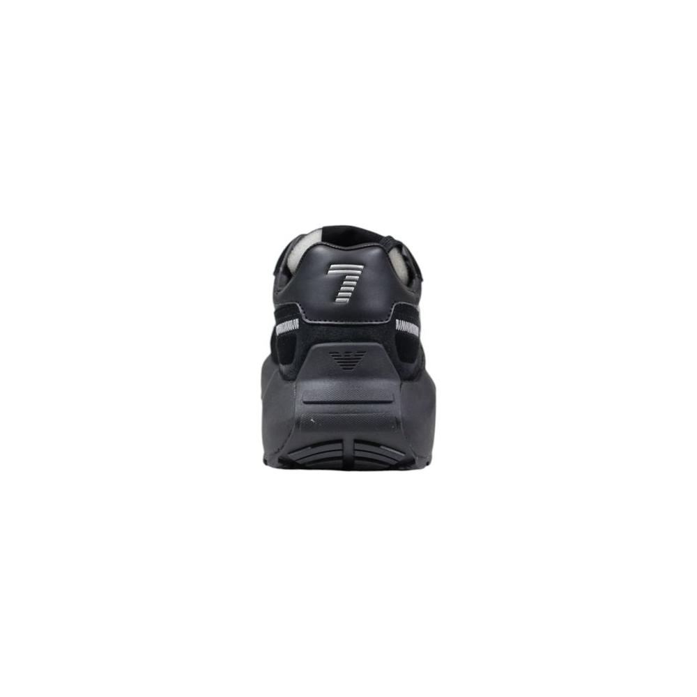 EA7 Emporio Armani Black Polyamide Sneaker