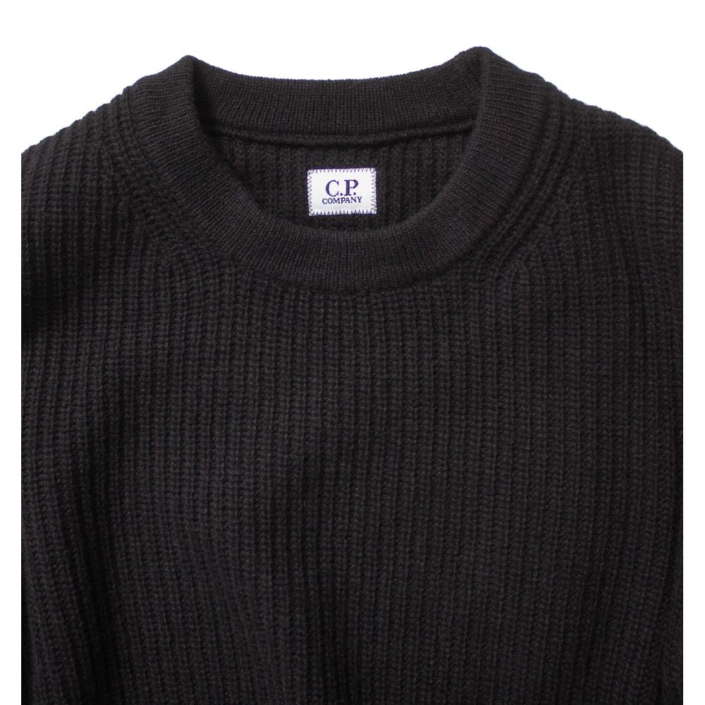 C.P. Company Black Wool Men Sweater CP-14765-S