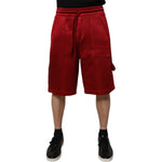 Dolce & Gabbana Maroon Viscose Nylon Mid Waist Bermuda Shorts PAN75249-48