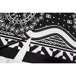 Dolce & Gabbana White Black Printed Cotton Sweatshirt Sweater TSH90063-50