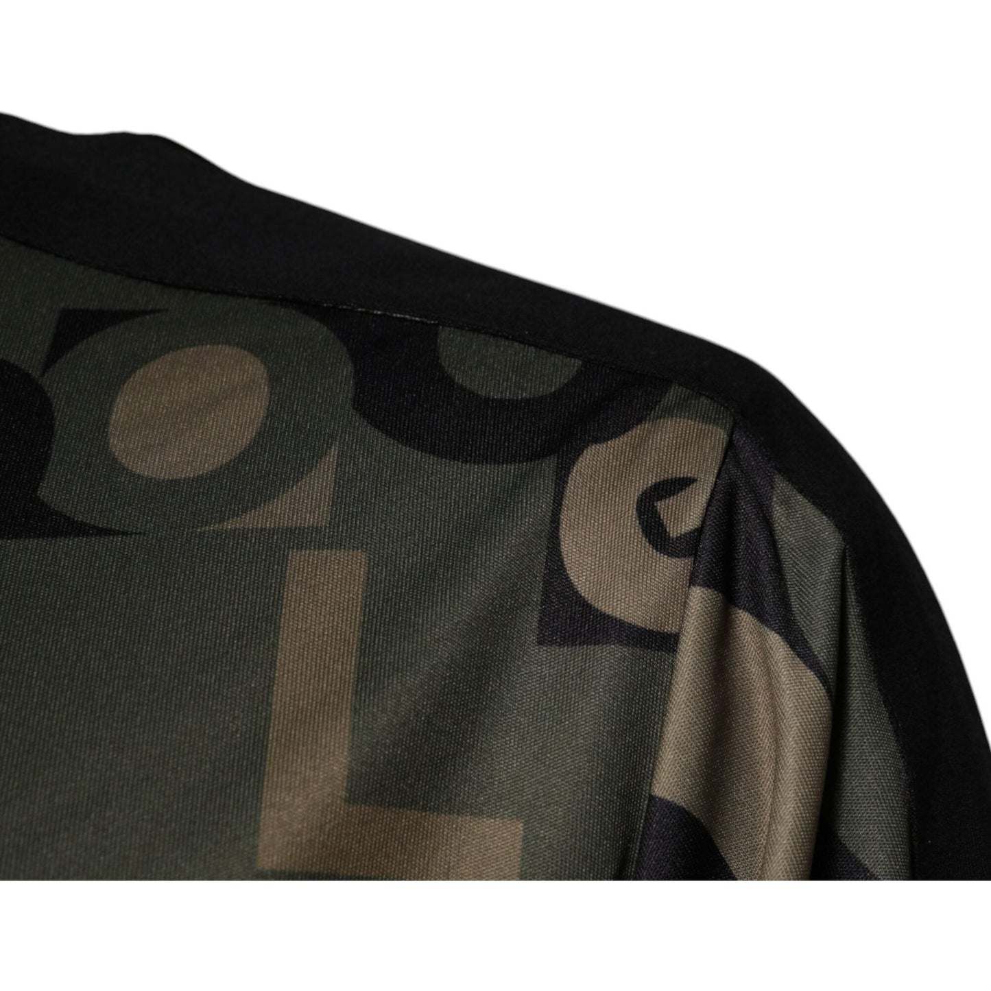 Dolce & Gabbana Army Green Polyester Logo Full Zip Sweater TSH90108-54