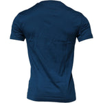 Dolce & Gabbana Blue Crown Bee Cotton Men Crew Neck T-shirt TSH90016-44